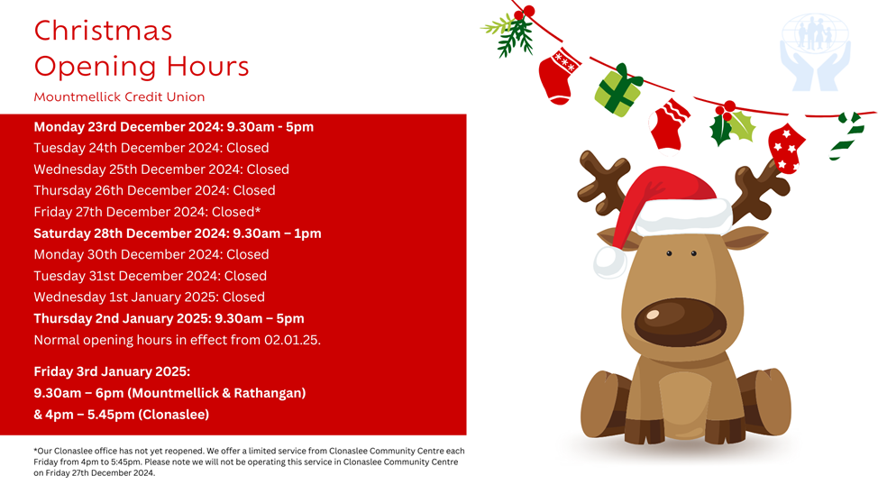 MMCU Christmas 2024 Opening Hours