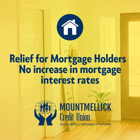 Relief for Mortgage Holders as Mountmellick Credit Union announce No increase in mortgage interest rates